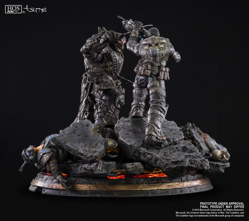 Gears of War HQS Plus Marcus Vs. General RAAM Limited Edition Statue Gallery Image 7
