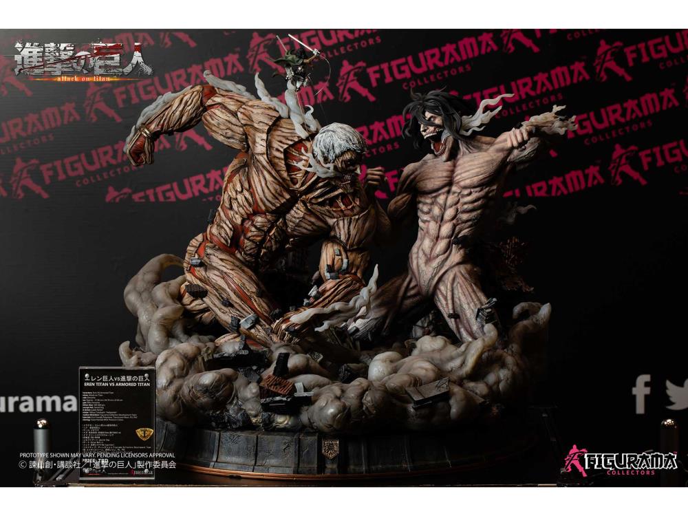 Attack on Titan Elite Exclusive Eren vs. Armored Titan 1/3 Scale Statue Gallery Image 3