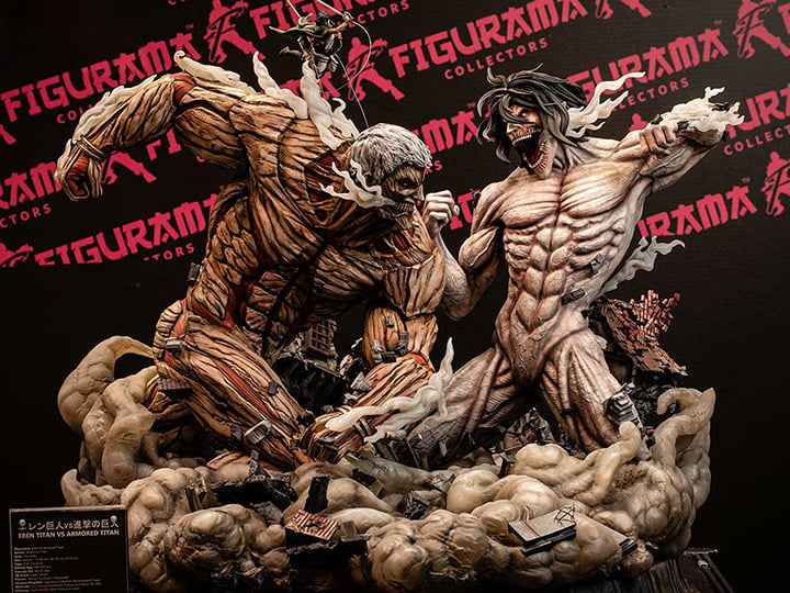 Attack on Titan Elite Exclusive Eren vs. Armored Titan 1/3 Scale Statue Gallery Image 1