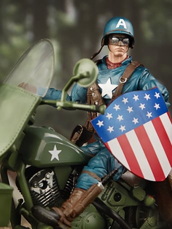 Ultimate Marvel Legends Captain America with Motorcycle Gallery Image 2