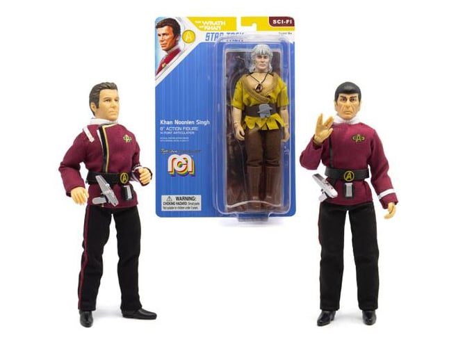 Star Trek II: The Wrath of Khan Set of 3 Mego 8" Figures Gallery Image 8