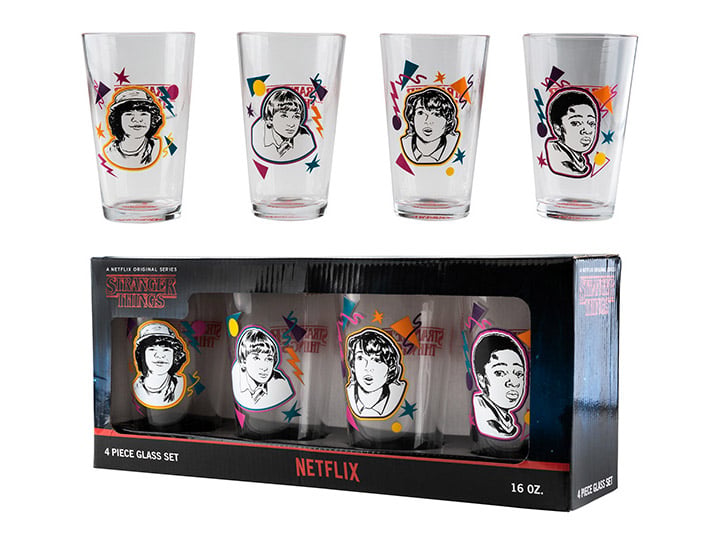 Stranger Things Pint Glasses Four-Pack Gallery Image 1