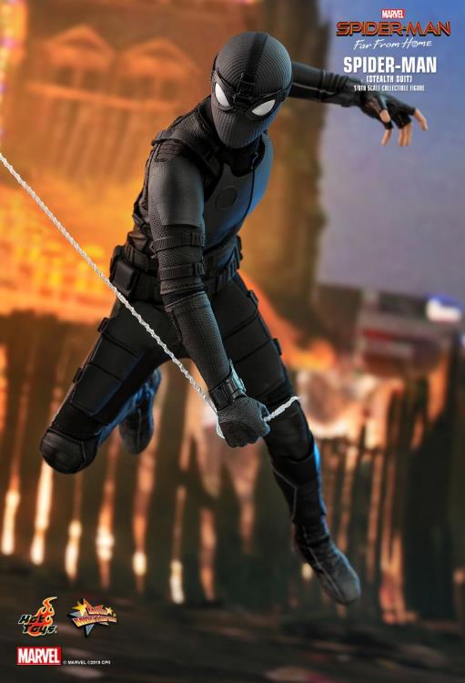 Spider-Man: Far From Home MMS540 Spider-Man (Stealth Suit) 1/6th Scale Collectible Figure Gallery Image 8