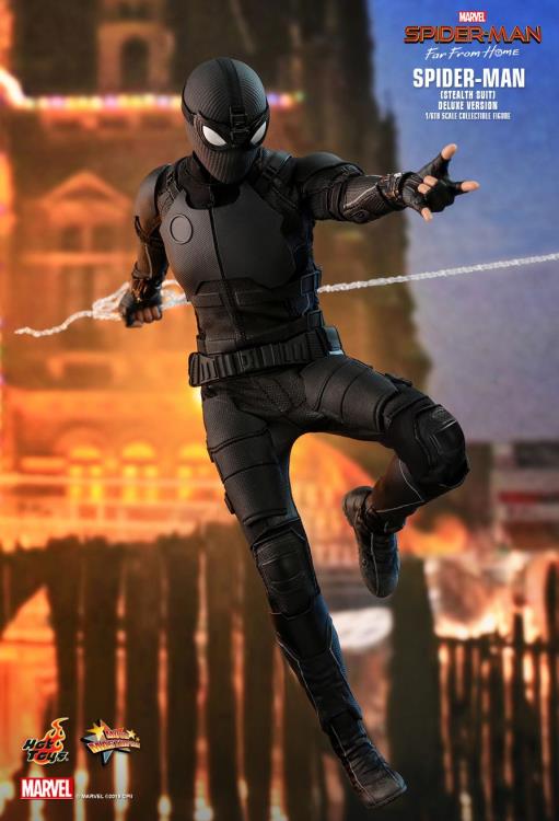 Spider-Man: Far From Home MMS541 Spider-Man (Stealth Suit) Deluxe 1/6th Scale Collectible Figure Gallery Image 8