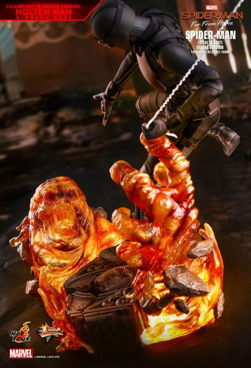 Spider-Man: Far From Home MMS541 Spider-Man (Stealth Suit) Deluxe 1/6th Scale Collectible Figure Gallery Image 12