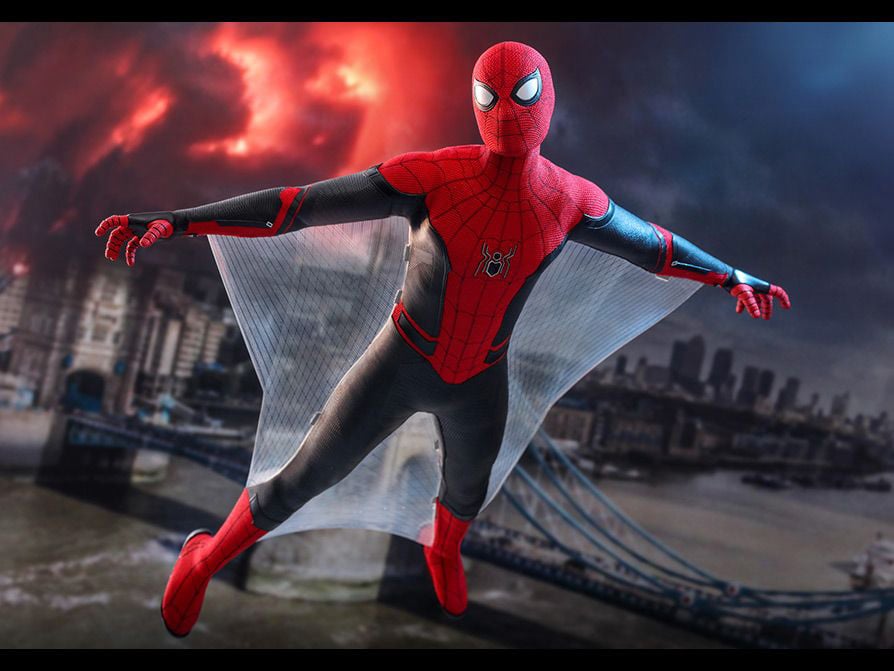 Spider-Man: Far From Home MMS542 Spider-Man (Upgraded Suit) 1/6th Scale Collectible Figure Gallery Image 9