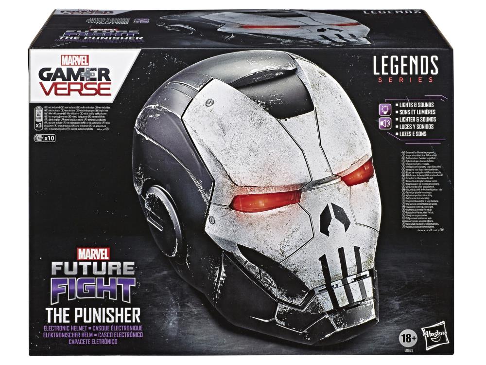 Marvel Comics 80th Anniversary Marvel Legends Punisher 1:1 Scale Wearable Helmet Gallery Image 5
