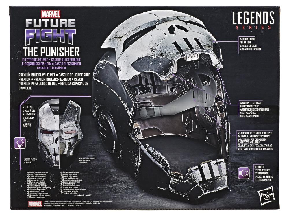 Marvel Comics 80th Anniversary Marvel Legends Punisher 1:1 Scale Wearable Helmet Gallery Image 6