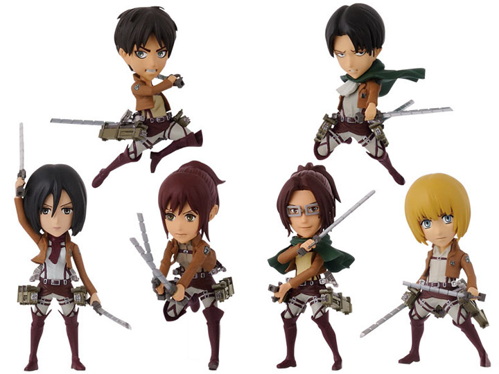 Attack on Titan World Collectable Figure Vol. 1 Bag of 8 Figures Gallery Image 1