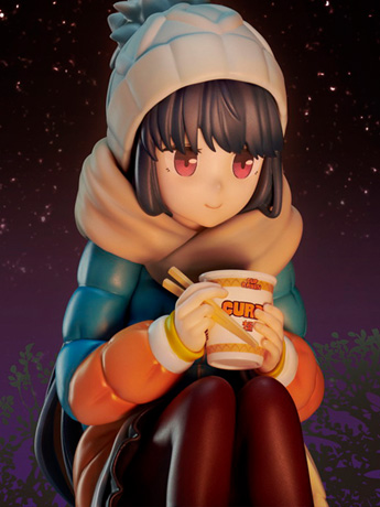 Laid-Back Camp F:Nex Rin Shima 1/8 Scale Premium Noodle Stopper Figure Gallery Image 2