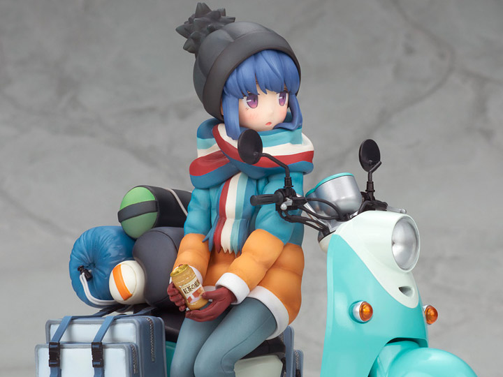 Laid-Back Camp Rin Shima 1/10 Scale Figure With Scooter Gallery Image 1