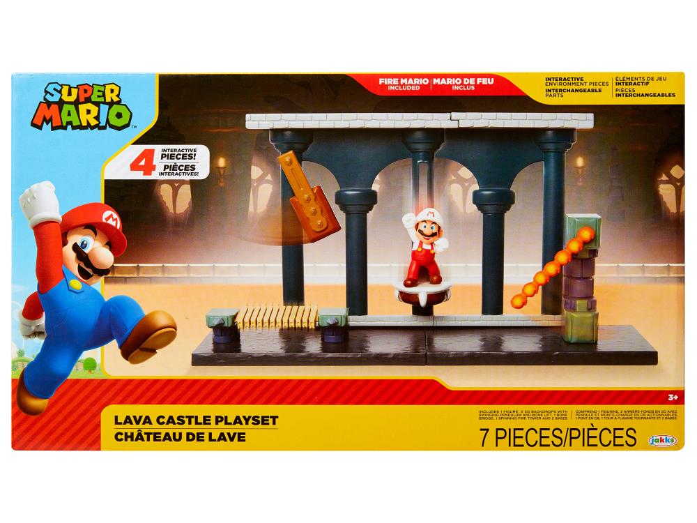 World of Nintendo 2.50" Lava Castle Playset Gallery Image 3