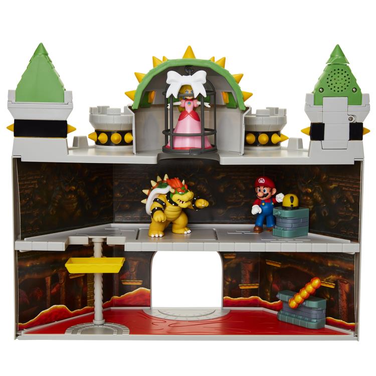 World of Nintendo 2.50" Deluxe Bowser Castle Playset Gallery Image 3