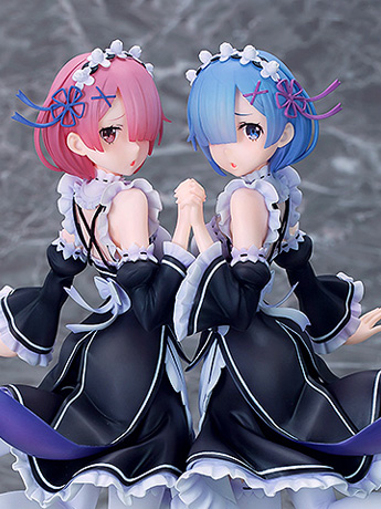 Re:Zero Starting Life in Another World Rem & Ram (Twins Ver.) 1/7 Scale Figure Set Gallery Image 2