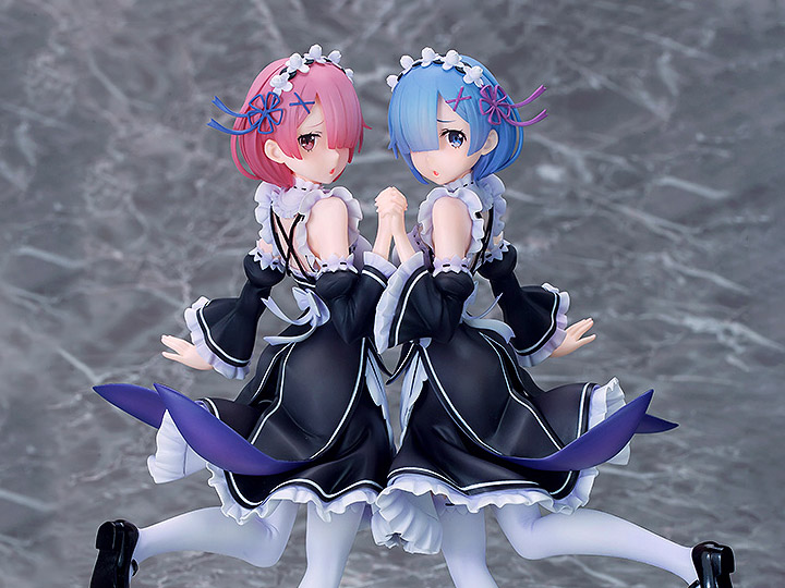 Re:Zero Starting Life in Another World Rem & Ram (Twins Ver.) 1/7 Scale Figure Set Gallery Image 1