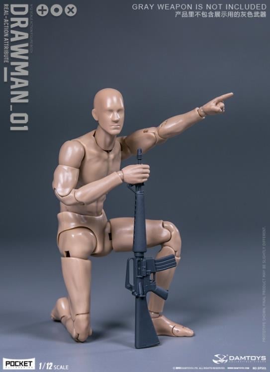 Pocket Elite Real-ActionAttribute Drawman 1/12 Scale Action Figure Gallery Image 10