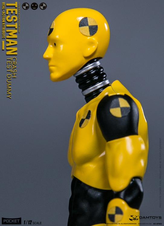 Testman Pocket Elite Real-ActionAttribute Crash Test Dummy 1/12 Scale Action Figure Gallery Image 13