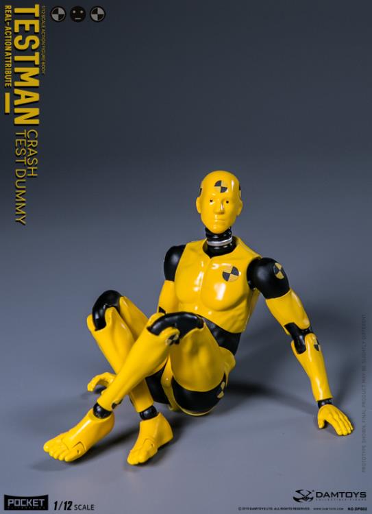 Testman Pocket Elite Real-ActionAttribute Crash Test Dummy 1/12 Scale Action Figure Gallery Image 10