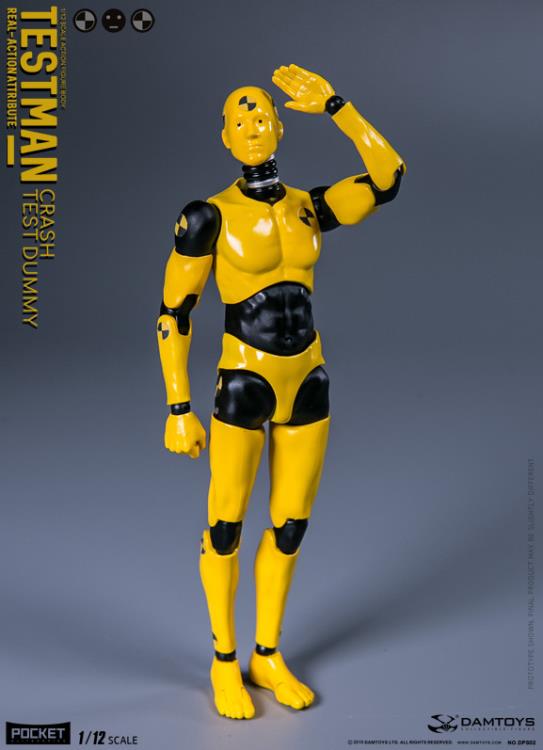 Testman Pocket Elite Real-ActionAttribute Crash Test Dummy 1/12 Scale Action Figure Gallery Image 4