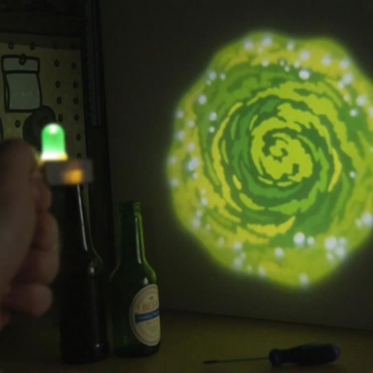 Rick and Morty Portal Gun Keychain Light Gallery Image 4