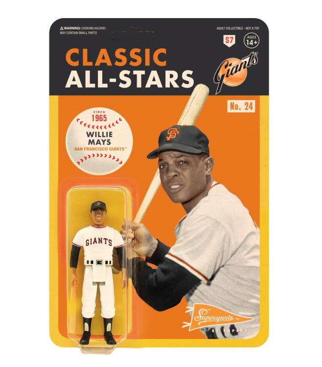 MLB Classic All-Stars ReAction Willie Mays (San Francisco Giants) Figure Gallery Image 4