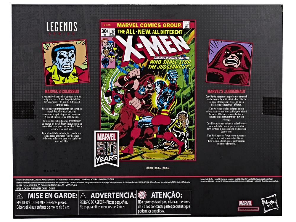 Marvel Comics 80th Anniversary Marvel Legends Colossus & Juggernaut Two-Pack Gallery Image 12