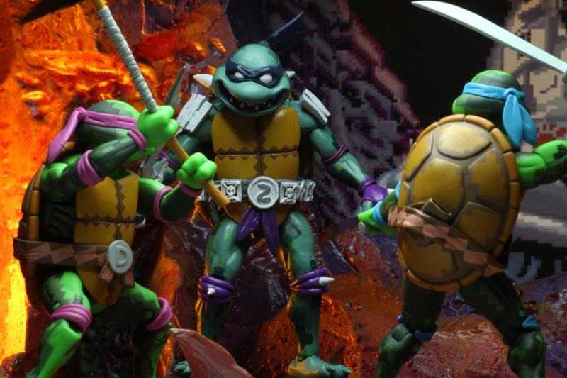 Teenage Mutant Ninja Turtles: Turtles in Time Wave 1 Set of 4 Figures Gallery Image 12