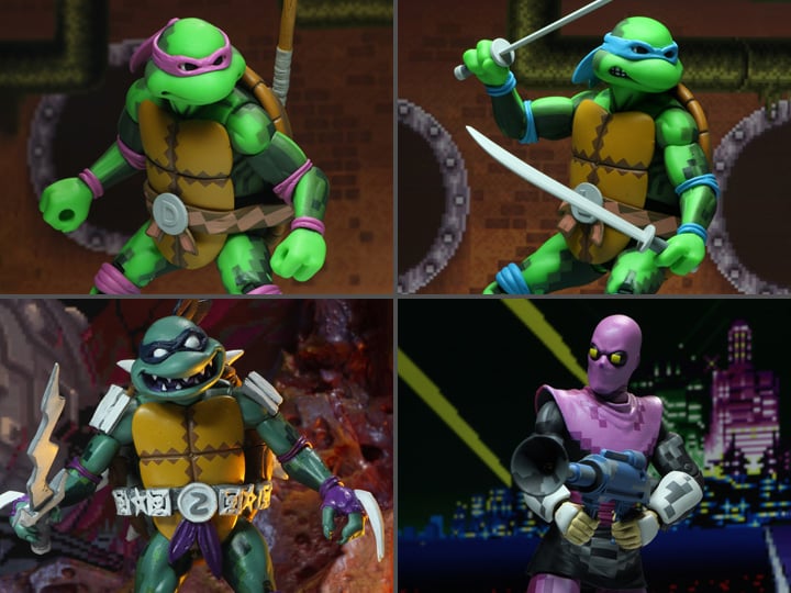 Teenage Mutant Ninja Turtles: Turtles in Time Wave 1 Set of 4 Figures Gallery Image 1