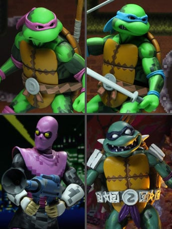 Teenage Mutant Ninja Turtles: Turtles in Time Wave 1 Set of 4 Figures Gallery Image 2