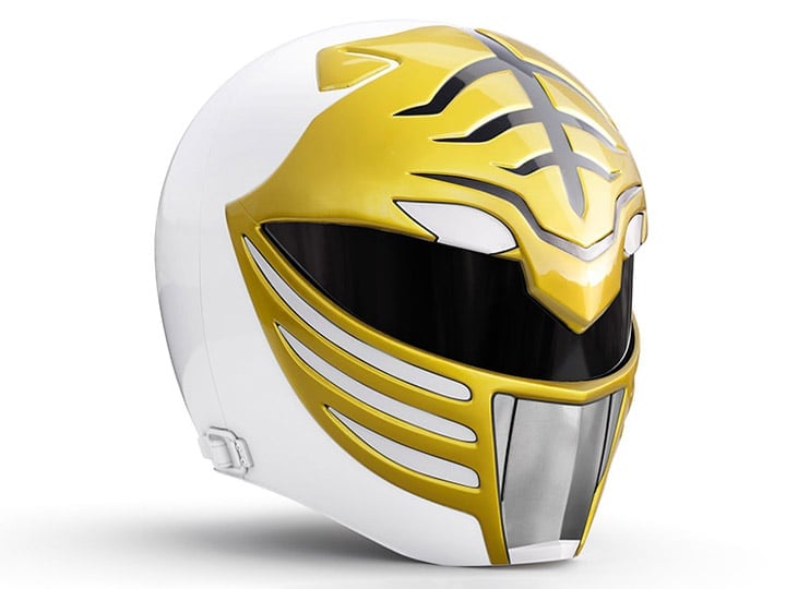 Mighty Morphin Power Rangers Lightning Collection White Ranger 1:1 Scale Wearable Helmet Gallery Image 1