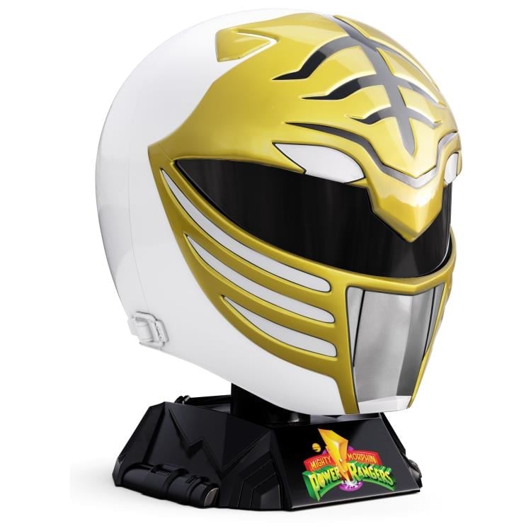 Mighty Morphin Power Rangers Lightning Collection White Ranger 1:1 Scale Wearable Helmet Gallery Image 13