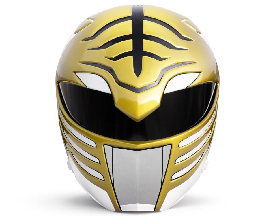 Mighty Morphin Power Rangers Lightning Collection White Ranger 1:1 Scale Wearable Helmet Gallery Image 3