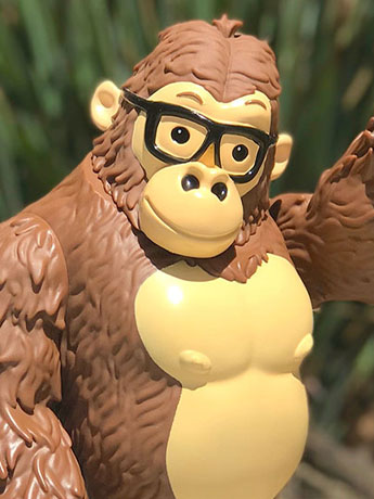 GoGORILLA Media "Milk Chocolate" GoGORILLA Designer Figure (James Groman) Gallery Image 2