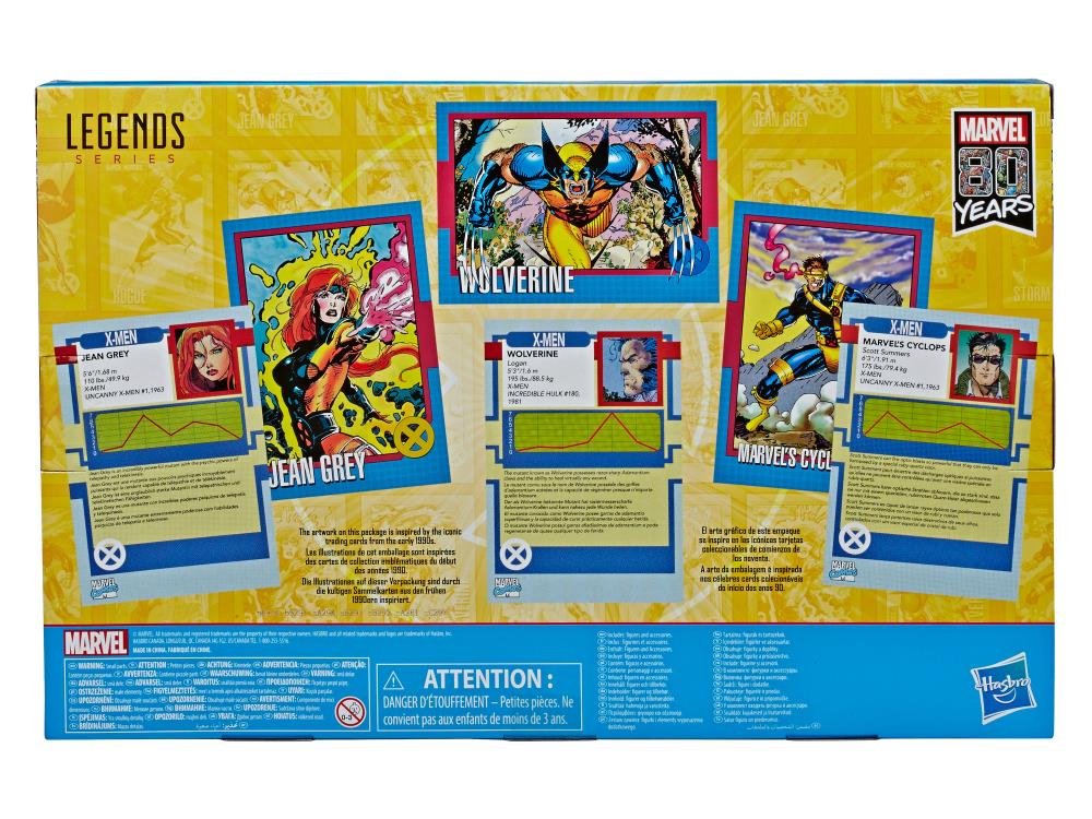 Marvel Comics 80th Anniversary Marvel Legends X-Men Three-Pack Gallery Image 5