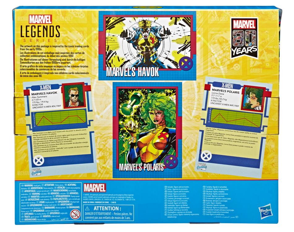 Marvel Comics 80th Anniversary Marvel Legends Havok & Polaris Two-Pack Gallery Image 15
