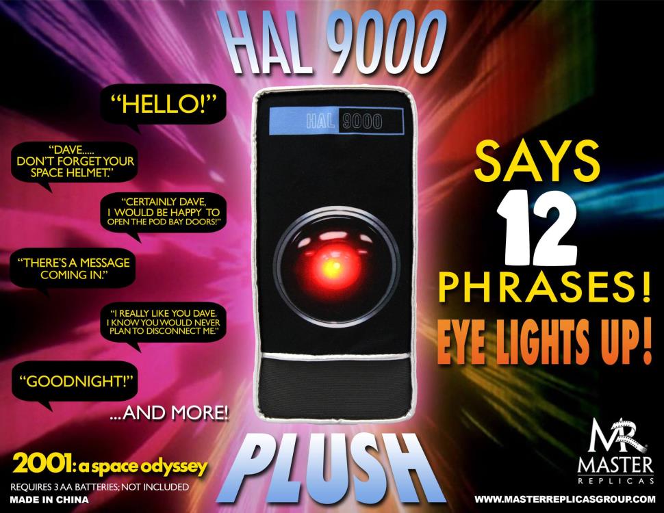 2001: A Space Odyssey HAL 9000 Lights & Sounds Plush Gallery Image 3