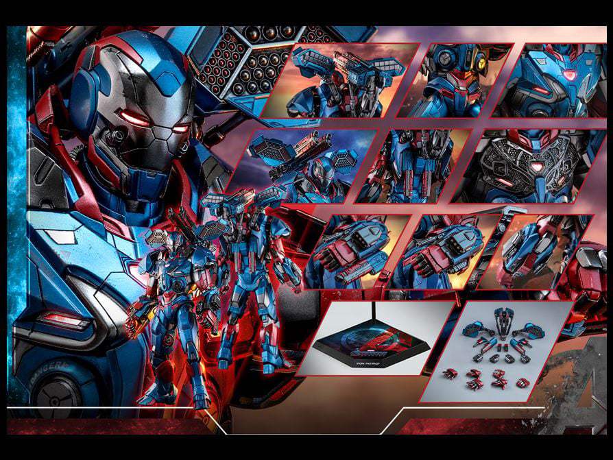 Avengers: Endgame MMS547D34 Iron Patriot 1/6th Scale Collectible Figure Gallery Image 15