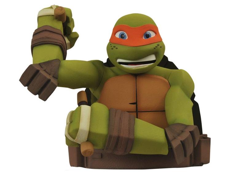 TMNT Vinyl Bust Bank - Michelangelo Gallery Image 1