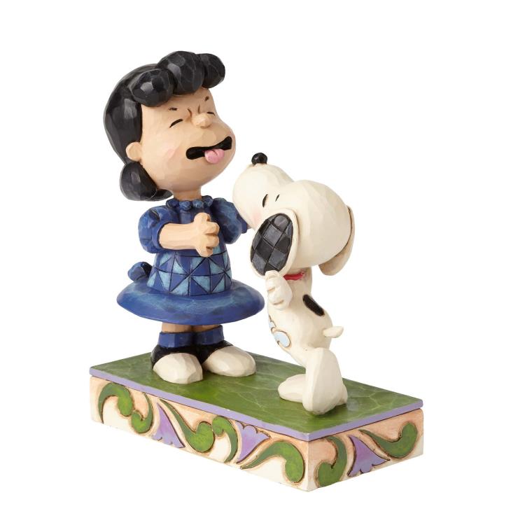 Peanuts "Agh! I've been kissed by a dog!" Lucy and Snoopy Figure (Jim Shore) Gallery Image 4
