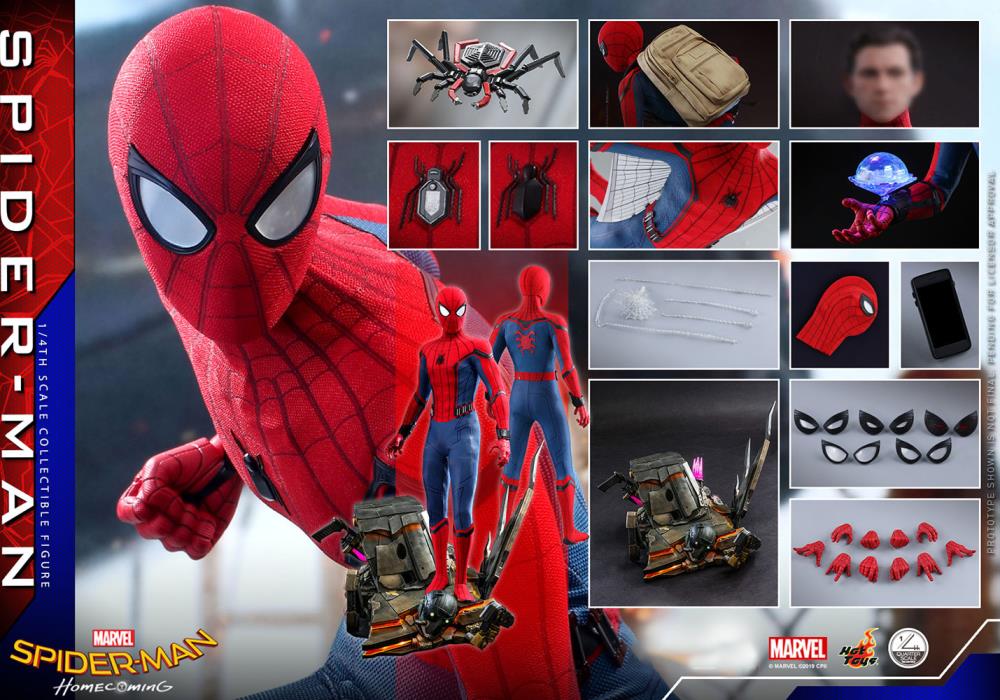 Spider-Man: Homecoming QS014 Spider-Man 1/4 Scale Collectible Figure Gallery Image 15