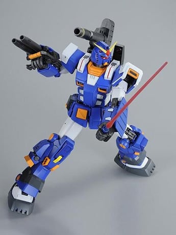 Mobile Suit Gundam: Bonds of the Battlefield MG Full Armor Gundam (Blue Color Ver.) Exclusive 1/100 Scale Model Kit Gallery Image 2