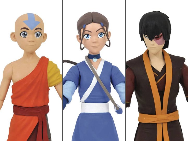 Avatar: The Last Airbender Select Wave 1 Set of 3 Figures Gallery Image 1
