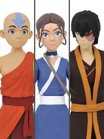 Avatar: The Last Airbender Select Wave 1 Set of 3 Figures Gallery Image 2