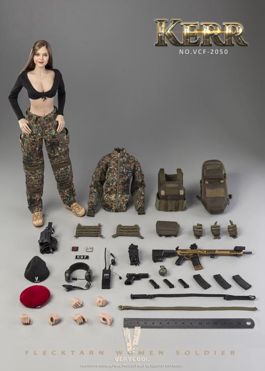 Flecktarn Woman Soldier Kerr 1/6 Scale Figure Gallery Image 13