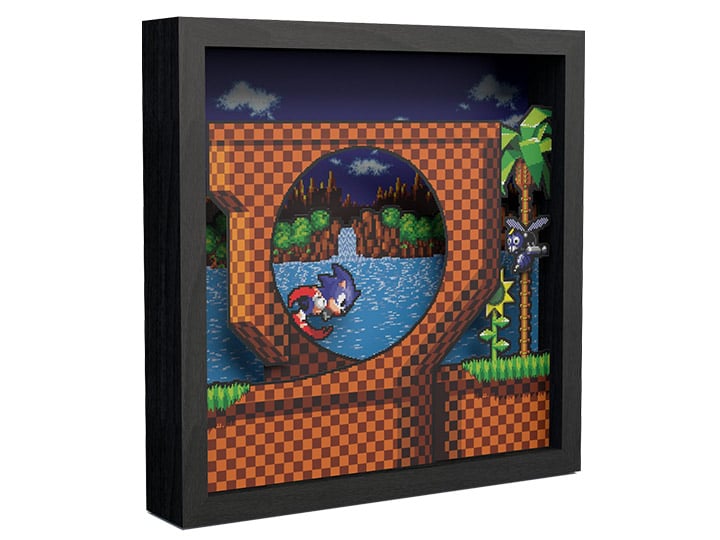 Sonic The Hedgehog Loop Scene Pixel Frame (9x9) Gallery Image 1