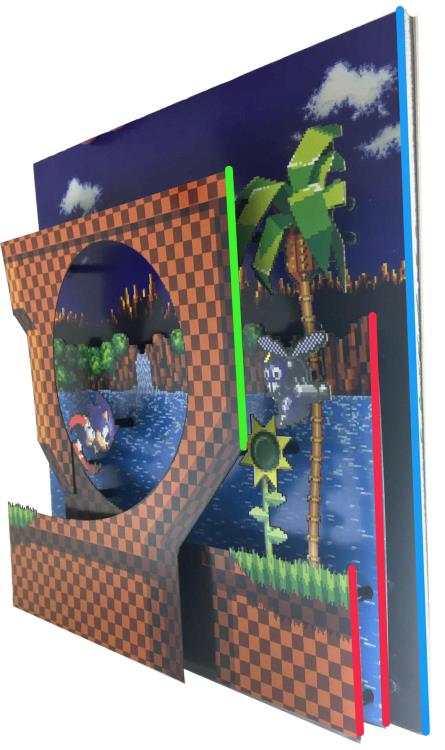 Sonic The Hedgehog Loop Scene Pixel Frame (9x9) Gallery Image 3