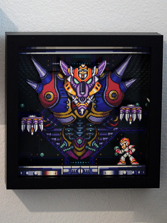 Mega Man Boss Fight Pixel Frame (6x6) Gallery Image 2