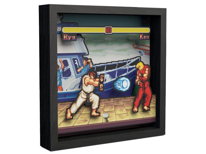 Street Fighter Boat Scene Pixel Frame (9x9) Gallery Image 1