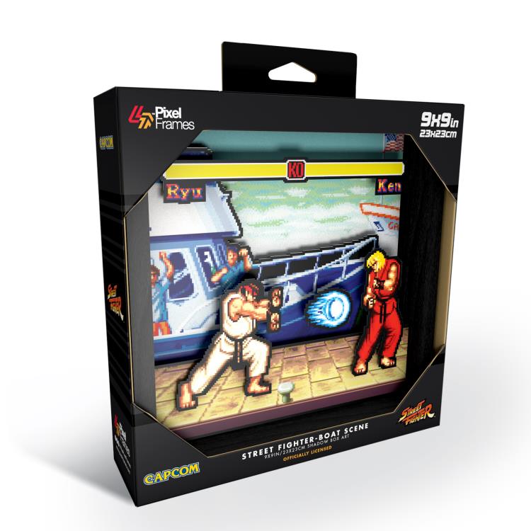 Street Fighter Boat Scene Pixel Frame (9x9) Gallery Image 4
