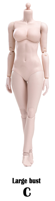 Super-Flexible Female 1/6 Scale Pale Large Bust Body (ST92004C) Gallery Image 3